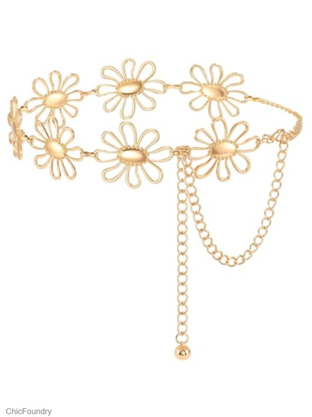 Western Metal Concho Belt for Women Cowgirl Waist Chain Boho Dresses Country